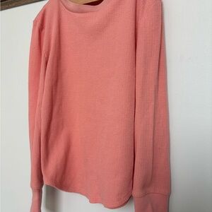 GAP Kids Pink Waffle Knit Top - Size Small